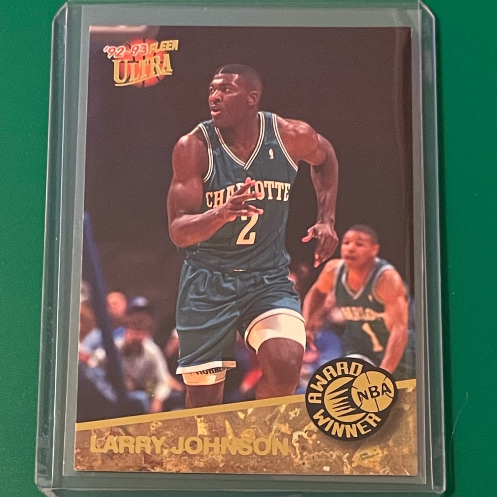 Larry Johnson #3 of 5 1992-93 Fleer Ultra Award Winners Basketball Trading Card